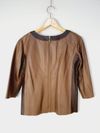 Blusa Juliana Sanmartin couro