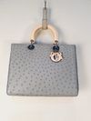 Bolsa Dior Cannage Ostrich Tote Large 