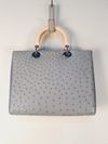 Bolsa Dior Cannage Ostrich Tote Large 