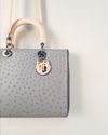 Bolsa Dior Cannage Ostrich Tote Large 
