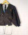 Blusa Cropped Maria Pavan tricot