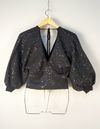 Blusa Cropped Maria Pavan tricot