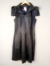 Vestido Patricia Motta couro 