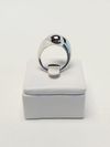 Anel Loveggy ouro branco 18K