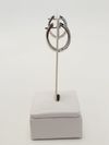 Brinco em ouro branco 18K 