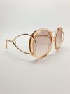 Óculos Chloé Round Oversized 