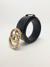 Cinto Gucci Double G Pearl 