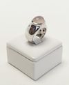 Anel HStern ouro branco 18K
