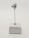 Brinco em ouro branco 18K 