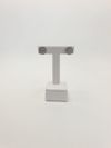 Brinco em ouro branco 18K 