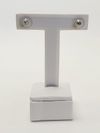 Brinco em ouro branco 18K 