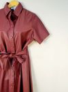 Vestido Tannerie couro