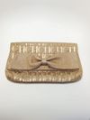 Clutch Carolina Herrera Monogram Embossed Flap 