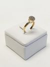 Anel Solitário em ouro amarelo 18K 