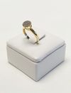Anel Solitário em ouro amarelo 18K 