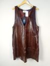 Vestido Tannerie couro 