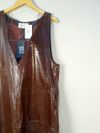 Vestido Tannerie couro 