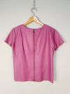 Blusa Juliana Sanmartin couro