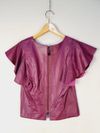 Blusa Monnet couro