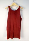 Vestido em camurça