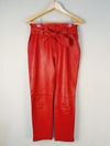 Calça Lu Brandão couro