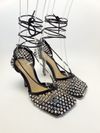 Sandália Bottega Veneta Sparkle Stretch Lace-up 