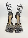 Sandália Bottega Veneta Sparkle Stretch Lace-up 