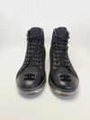 Tênis Chanel Tweed Lambskin High Top couro 