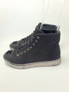Tênis Chanel Tweed Lambskin High Top couro 