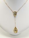 Colar em ouro amarelo 18K e quartzo 