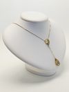 Colar em ouro amarelo 18K e quartzo 