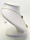 Colar em ouro amarelo 18K e quartzo 