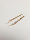 Franja/acessório para brinco ouro amarelo 18K 