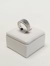 Anel HStern Coleção Code ouro branco 18K 