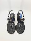 Sandália Chanel Crystal CC Thongs 