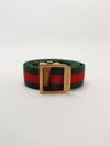 Cinto Gucci Striped Webbing 