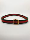 Cinto Gucci Striped Webbing 