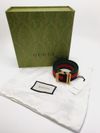 Cinto Gucci Striped Webbing 