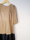 Vestido Tannerie couro
