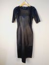 Vestido em couro