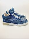 Tênis Louis Vuitton Trainer Monogram Denim masculino 