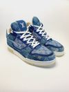 Tênis Louis Vuitton Trainer Monogram Denim masculino 