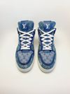 Tênis Louis Vuitton Trainer Monogram Denim masculino 