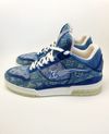 Tênis Louis Vuitton Trainer Monogram Denim masculino 
