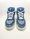 Tênis Louis Vuitton Trainer Monogram Denim masculino 