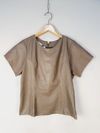 Blusa Alice Costi couro