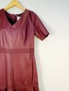 Vestido Zinnia couro