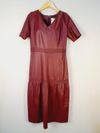 Vestido Zinnia couro