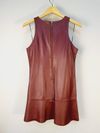 Vestido La Posh couro