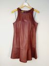Vestido La Posh couro